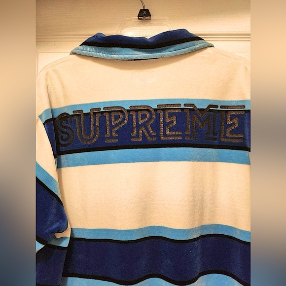 Supreme Stripe Velour Polo - Picture 5 of 5
